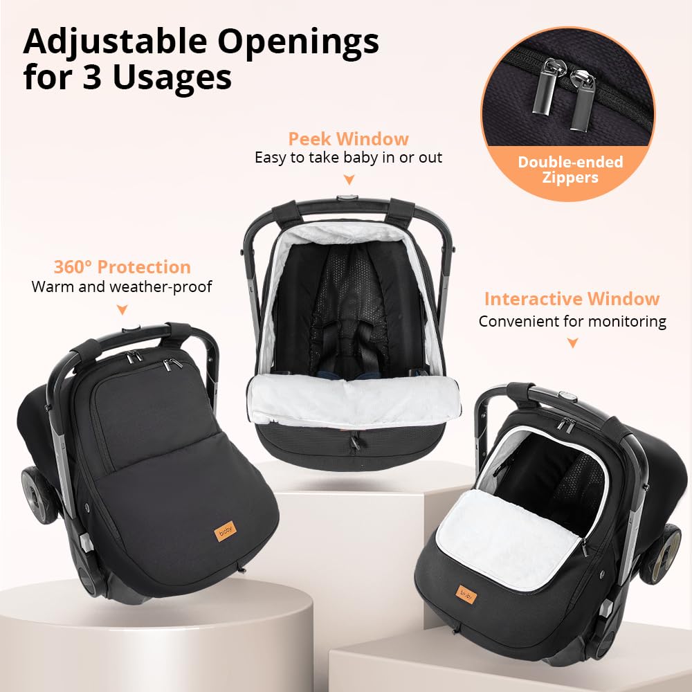 Thumbnail 4 de Bioby BG-CSC-4 Winter Baby Car Seat Cover, Waterproof with Fleece Lining