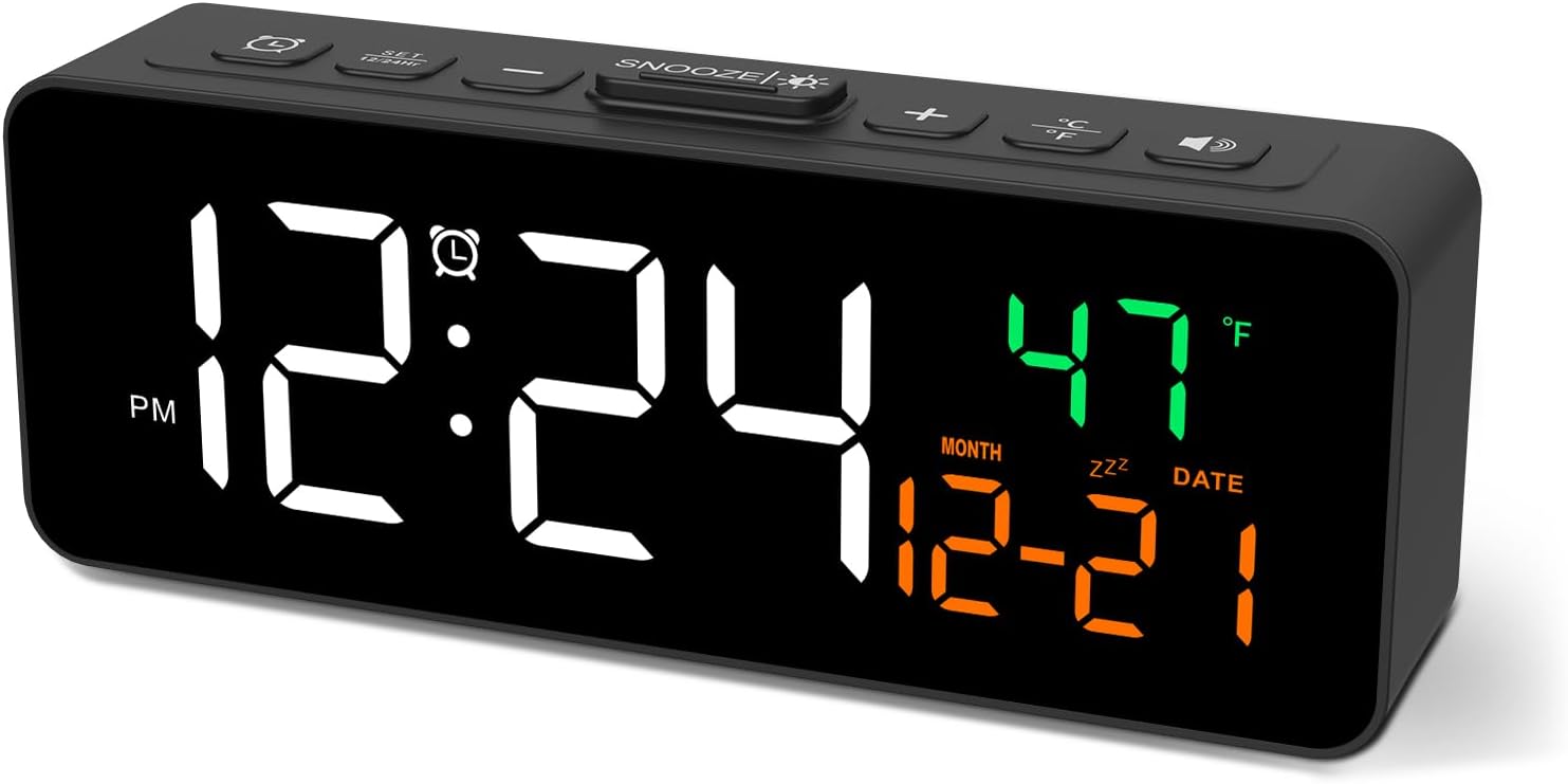 Detalle de Netzu 3-in-1 Digital Clock with Temperature 1️⃣🕰
