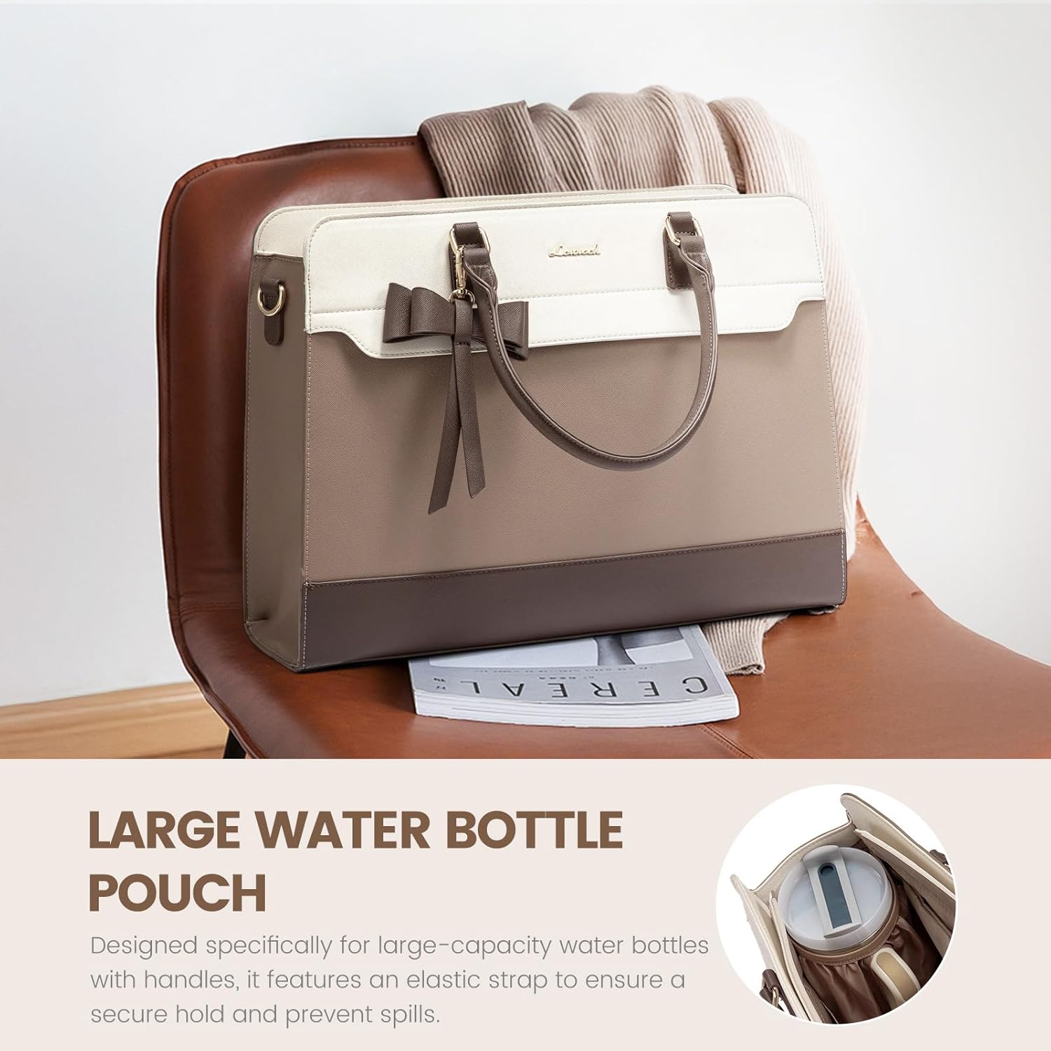 Detalle de LOVEVOOK 15.6 Inch Laptop Handbag for Women