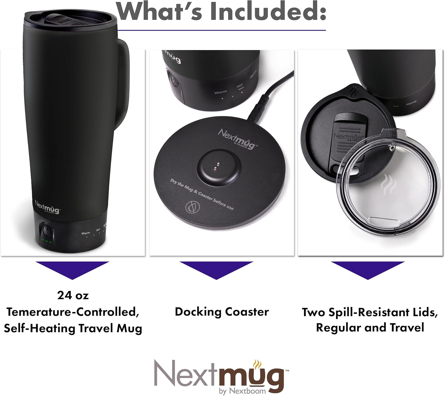Thumbnail 2 de Nextmug Ultra: Temperature-Controlled, Self-Heating 24 oz Travel Mug