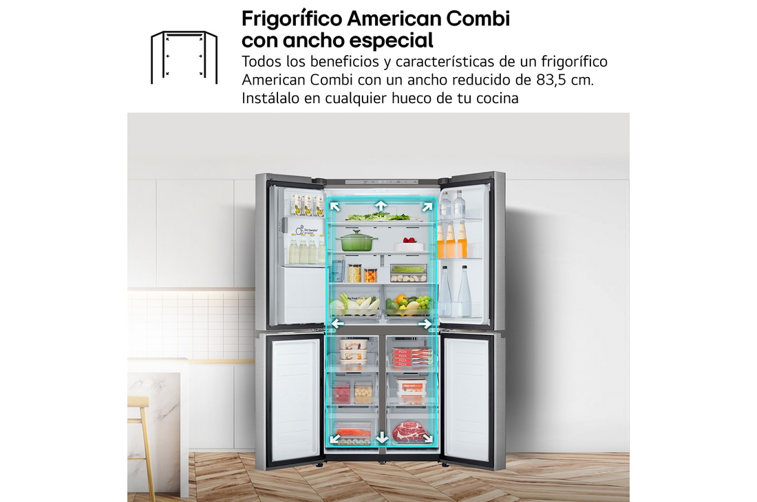 Thumbnail 4 de LG GML861PYPE Frigorífico American Combi 506 L, inox antihuellas 🧊