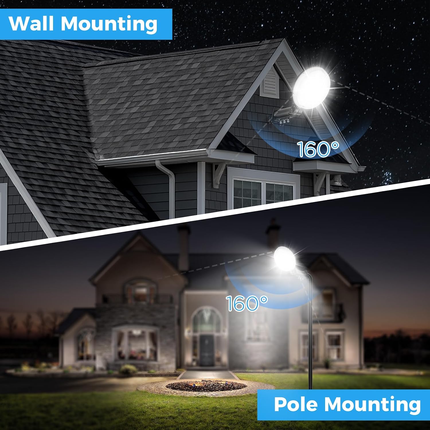 Thumbnail 6 de WILLGOTOP Dusk-to-Dawn LED Barn Lights, 150W, 21,000 Lumens, 4-Pack