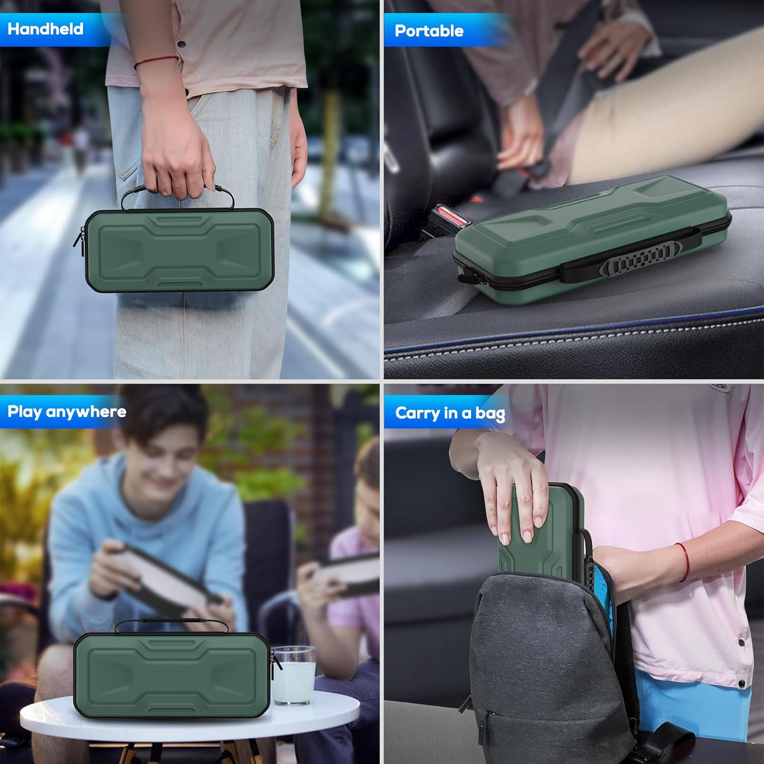 Thumbnail 6 de FYOUNG 3 in 1 Accessories Bundle for PlayStation Portal: EVA Carrying Case, Clear Hard Shell Cover, and Screen Protector Set