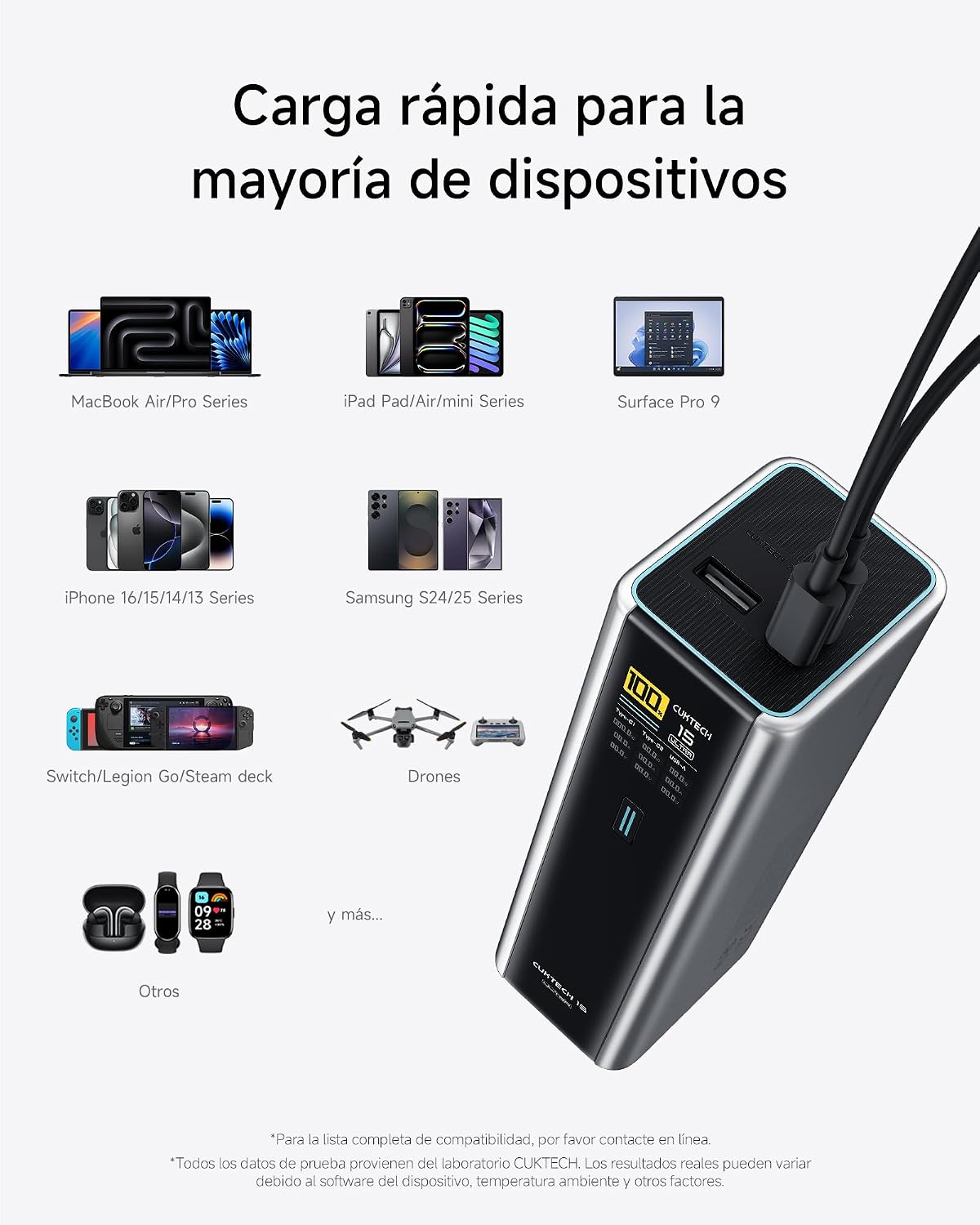 Thumbnail 4 de CUKTECH 15 Ultra Power Bank 20000mAh 210W