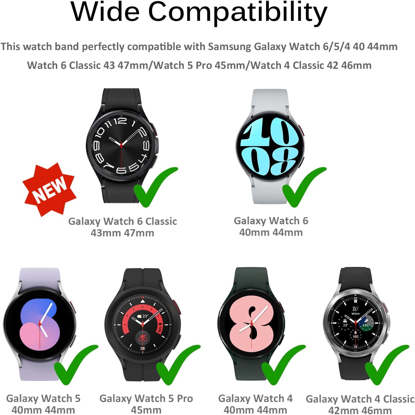 Thumbnail 1 de Miimall Armband für Galaxy Watch 7, Titanstahl 45 mm