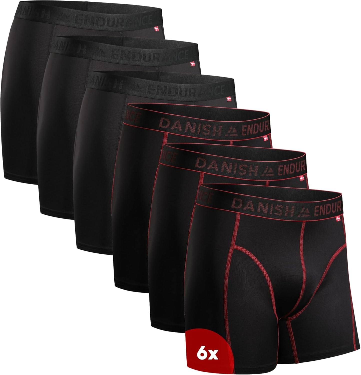 Thumbnail 6 de DANISH ENDURANCE Boxer sportivi uomo 6 paia