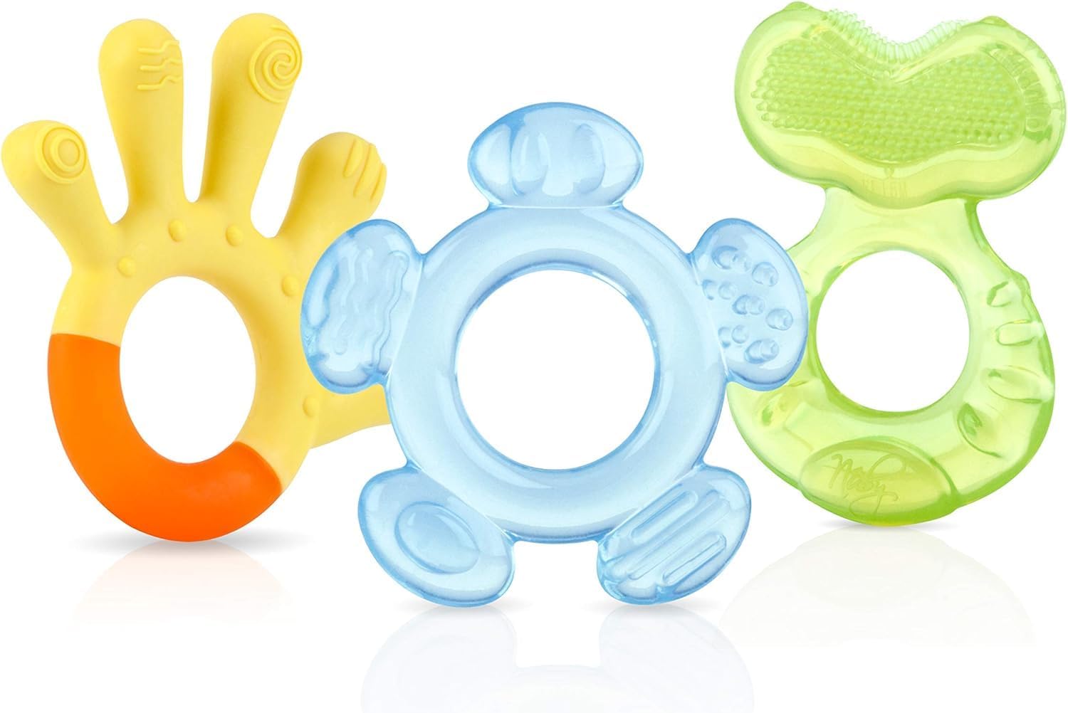 Detalle de Nuby 3-Step Teething Set – Set of 3 Baby Teethers