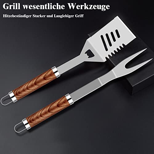 Thumbnail 1 de Grilliance 38pcs Kit Barbecue Set en Acier Inoxydable avec Sac et Tapis – Haute Qualité pour Griller, Camping et Cabanes