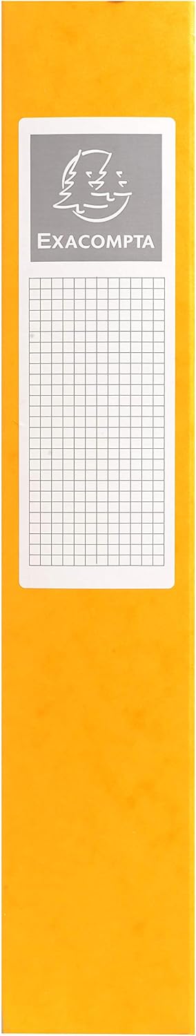 Detalle de Exacompta 50600E – 8 boîtes de classement with élastiques Exabox, dorées sur carte lustrée 600 g/m2, format A4