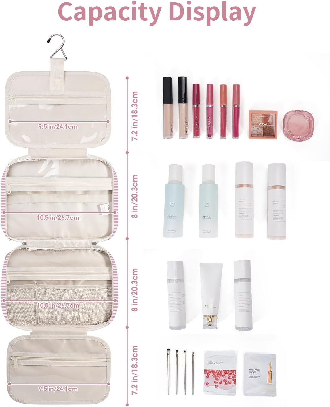Thumbnail 2 de Narwey Hanging Travel Toiletry Bag for Women
