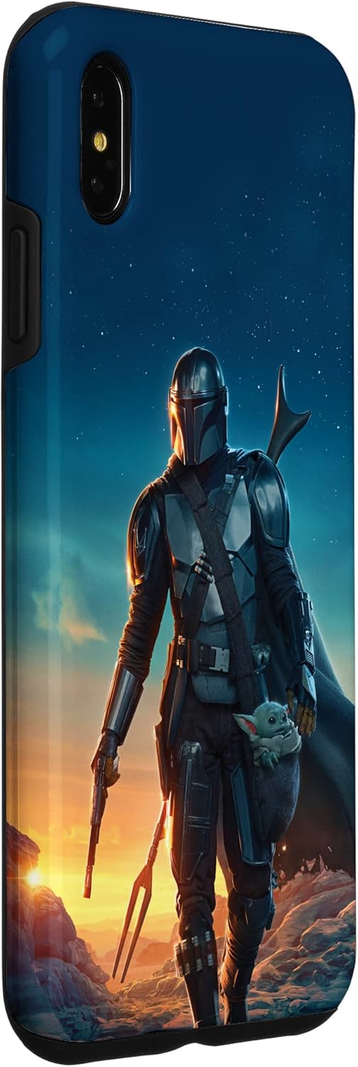 Thumbnail 2 de Poster Star Wars : Le Mandalorien et Grogu au Coucher du Soleil – Coque pour iPhone XS Max