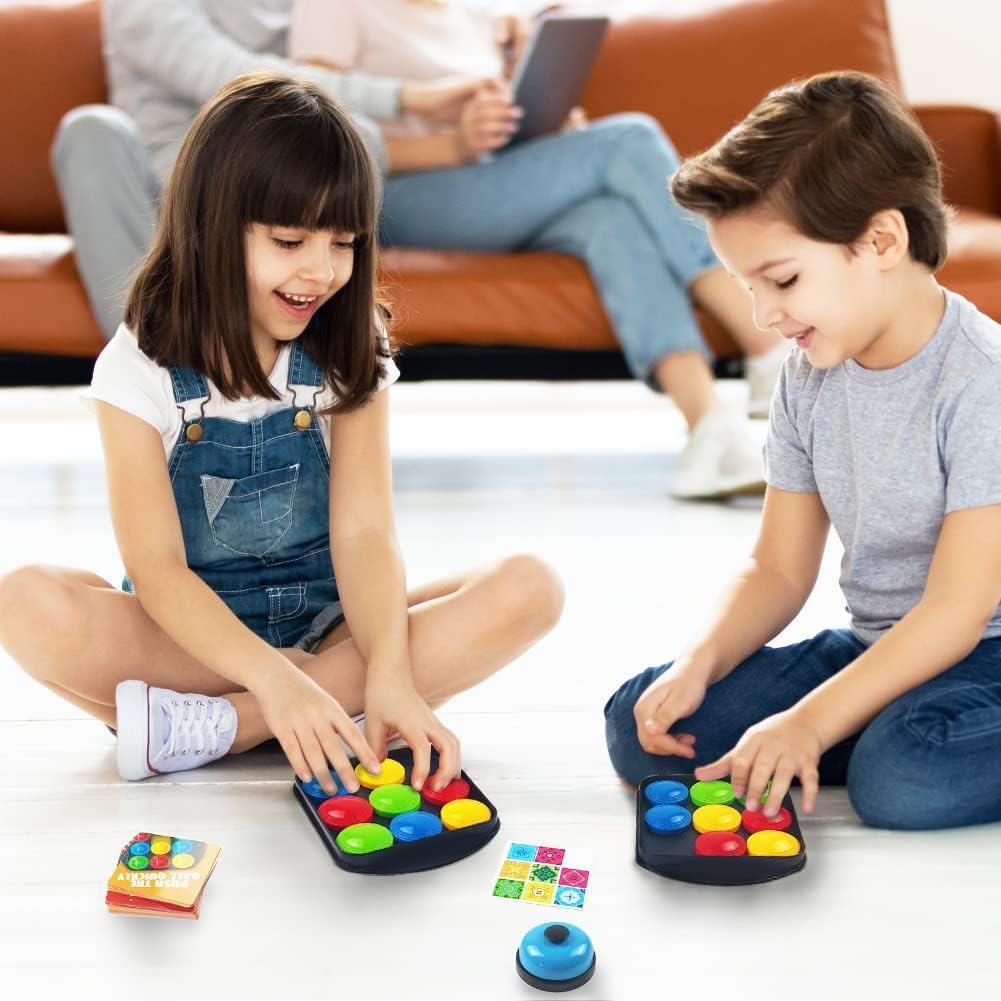Detalle de ZUNIPLEX Gara di Puzzle Scorrevole Double Match: 40 Carte Colori e Motivi Diversi per Bimbi, Montessori Strategy