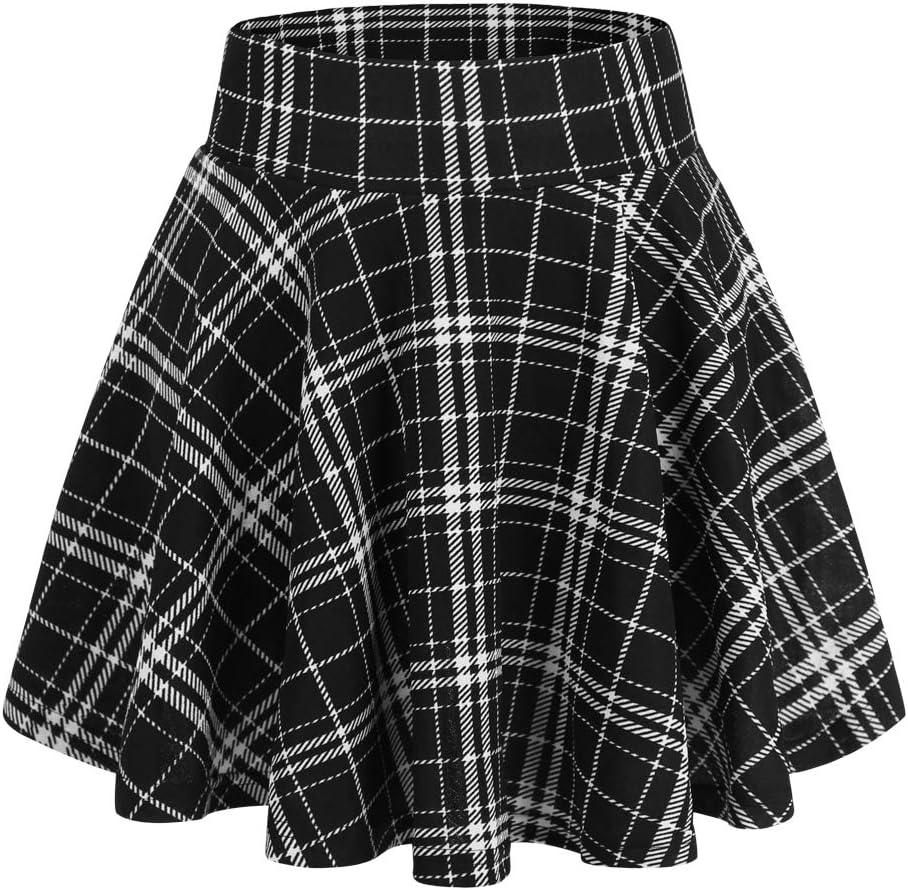 Detalle 2 de DJT Mädchen Mini-Skaterrock mit Shorts: Basic Solid, dehnbarer Bund