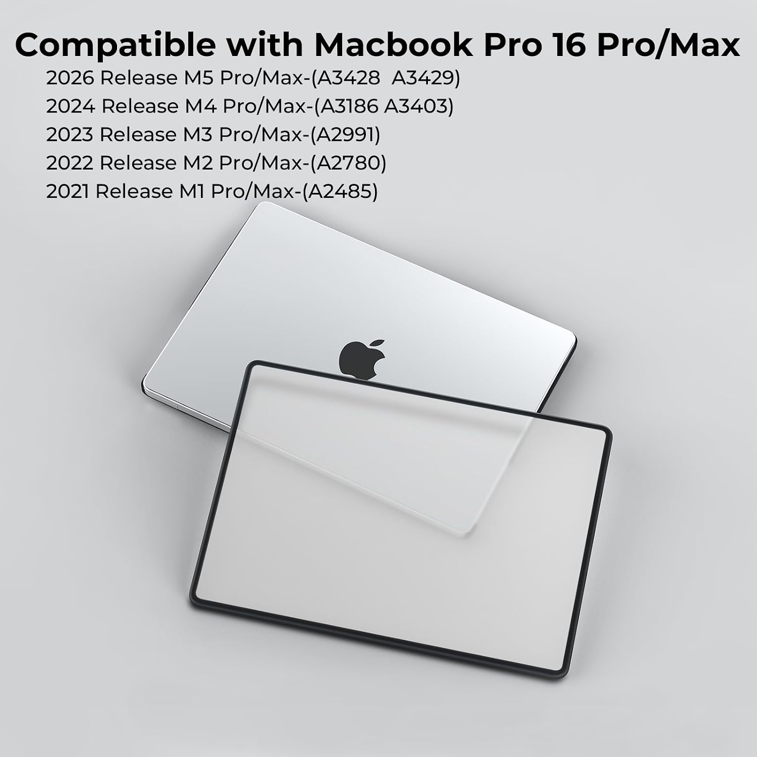Detalle 2 de BlueSwan MacBook Pro 16-inch Case (M1–M5 A-series) TPU Frame + Ultra-thin Matte Clear Cover