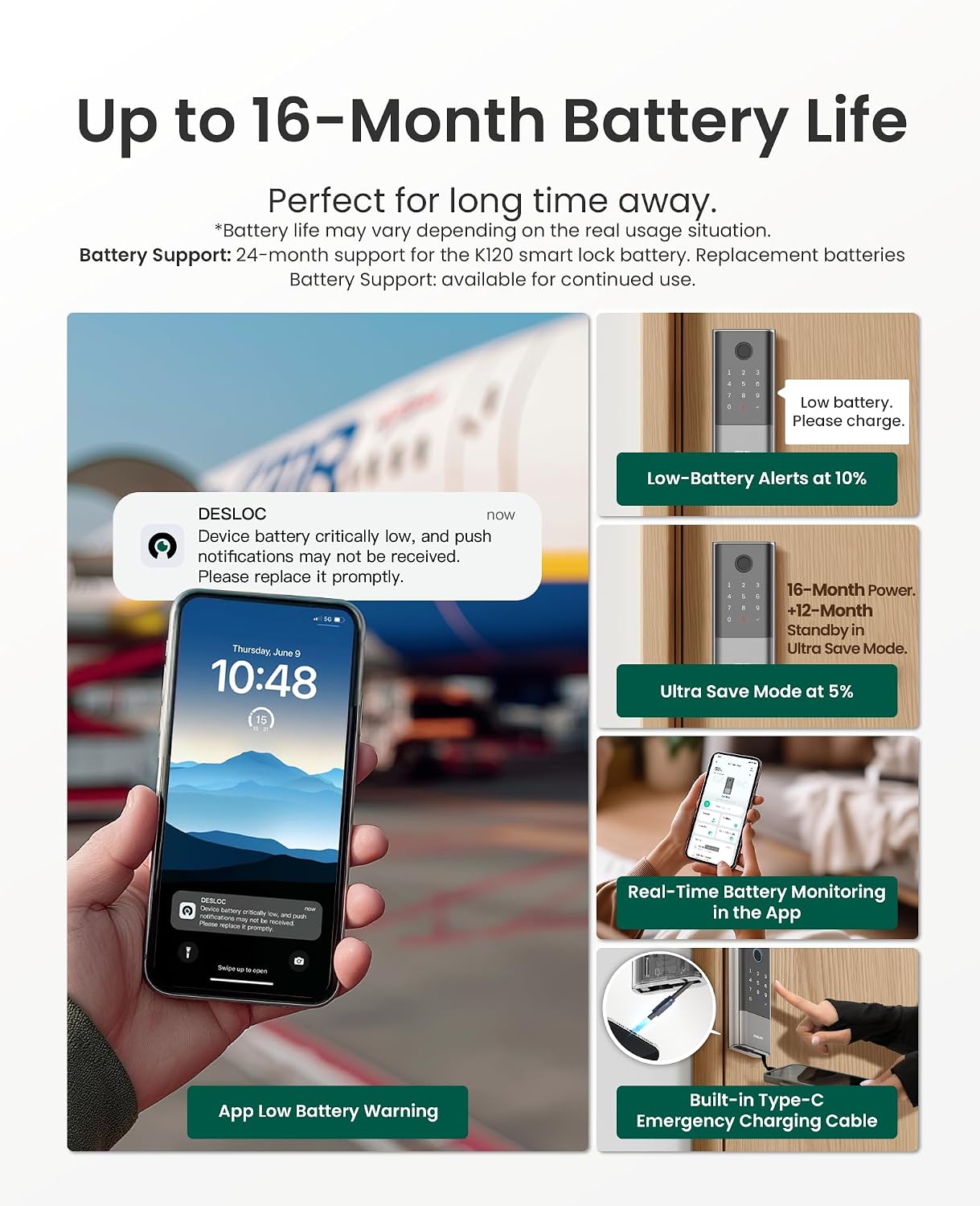 Detalle de DESLOC smart door lock K120
