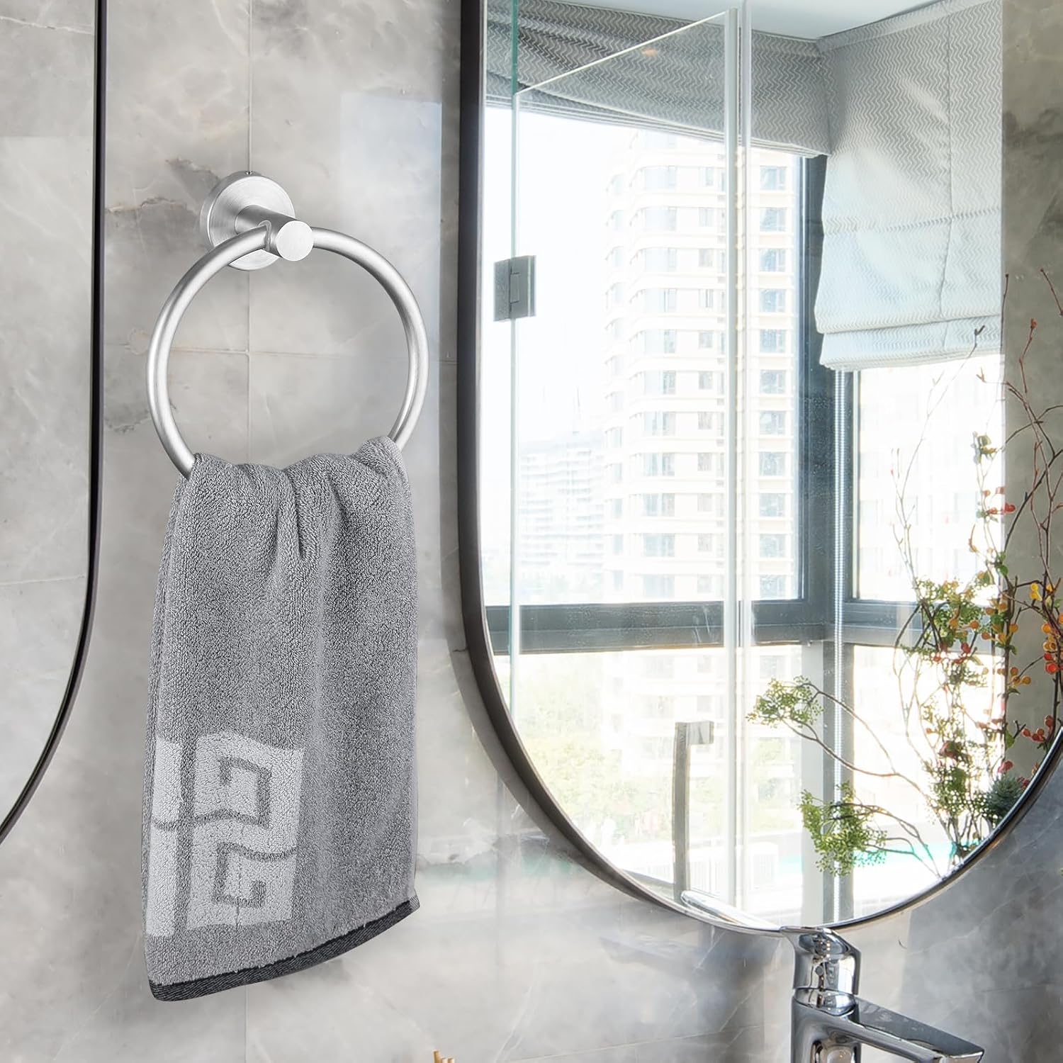 Thumbnail 2 de Towel Ring & Toilet Paper Holder SUS304