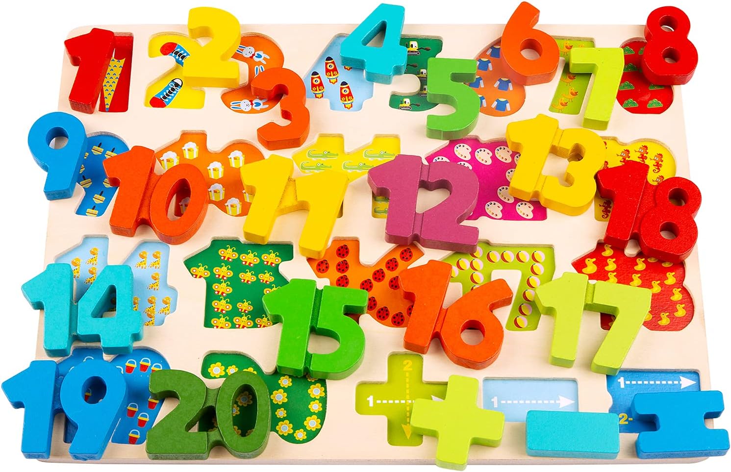 Detalle 2 de Voamuw Wooden Puzzles for Toddlers 3pcs set