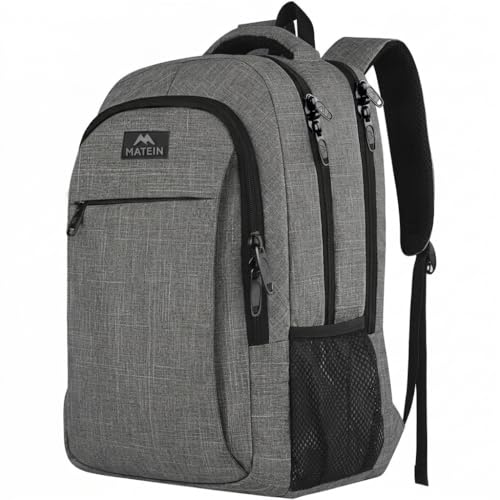 Detalle de MATEIN Sac à Dos pour Ordinateur Portable 15,6 Pouces – Fonctionnel et Antivol