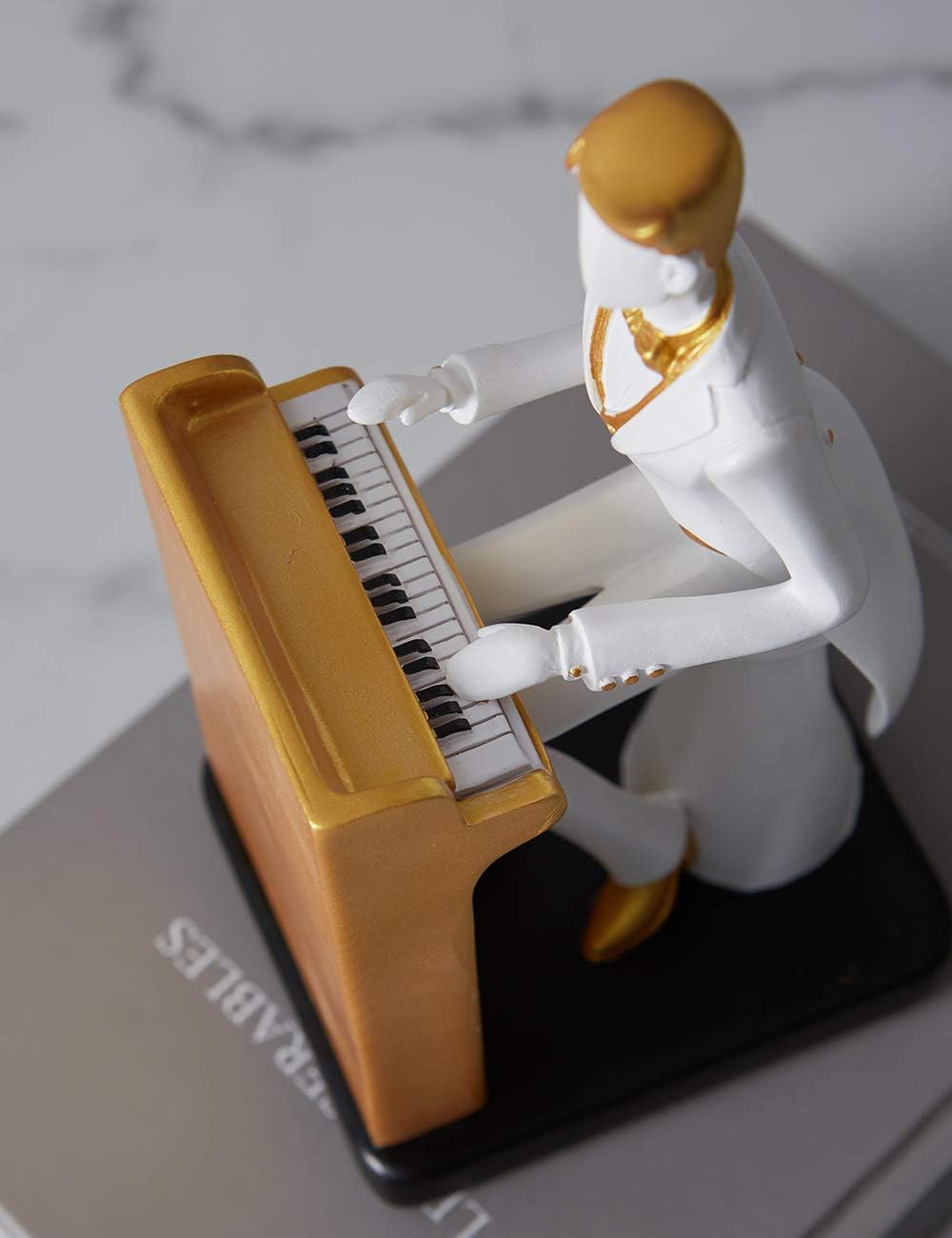 Thumbnail 2 de HAUCOZE Musikfigur mit Klavier-Skulptur – moderne Deko-Statue für Musikliebhaber (22 cm)