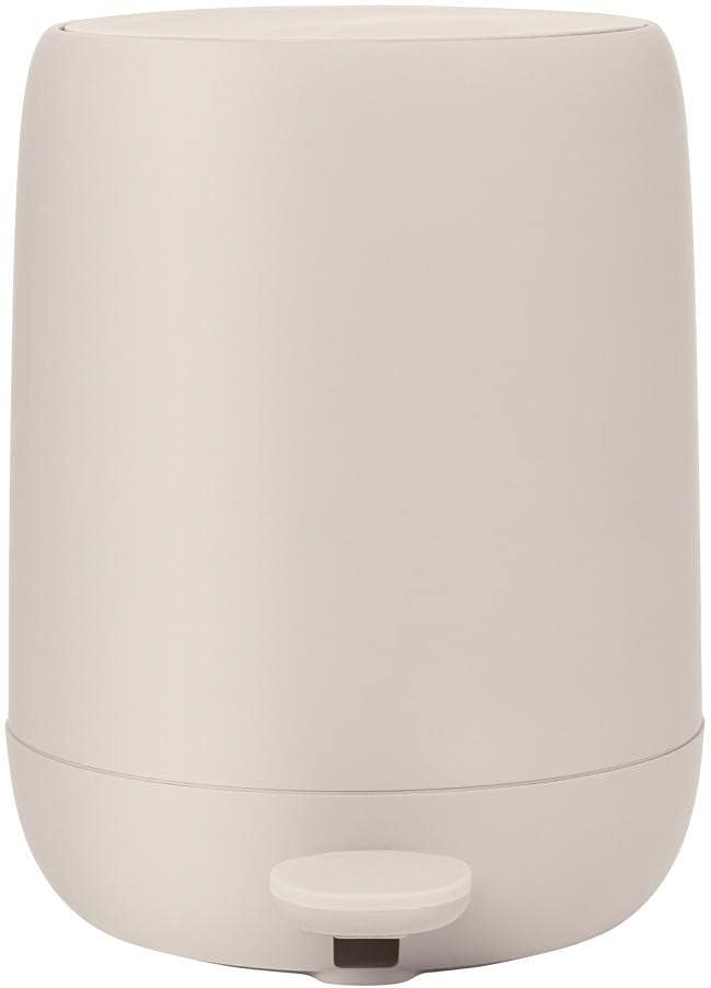 blomus 69169 kosz łazienkowy na pedał, 5 l, Moonbeam, Soft-Close
