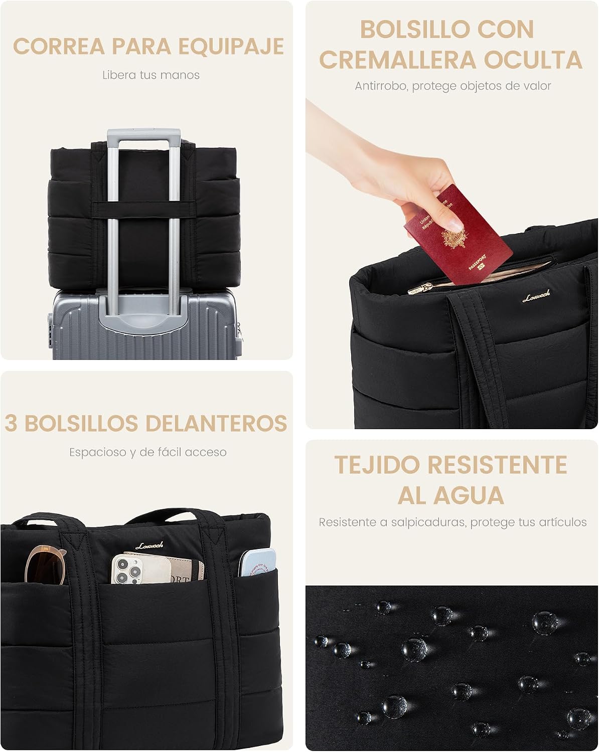 Thumbnail 6 de LOVEVOOK Bolso Mujer Grande para portátil 15,6"