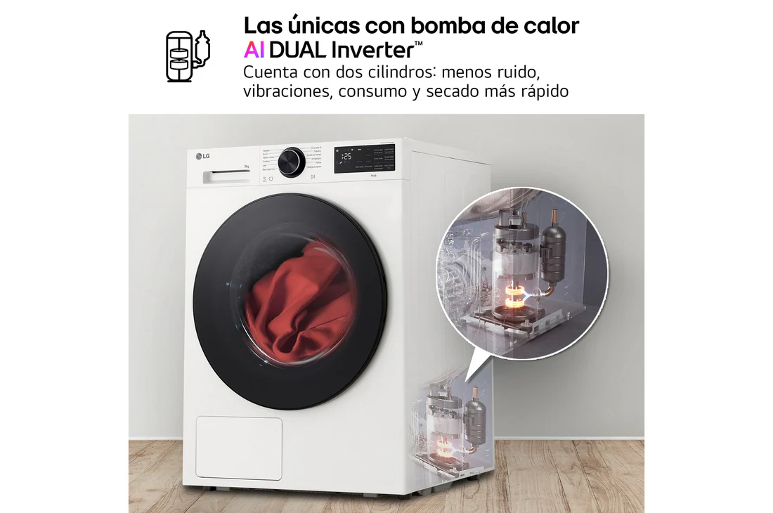 Thumbnail 5 de LG RHX5009TWB Secadora 9kg con bomba de calor