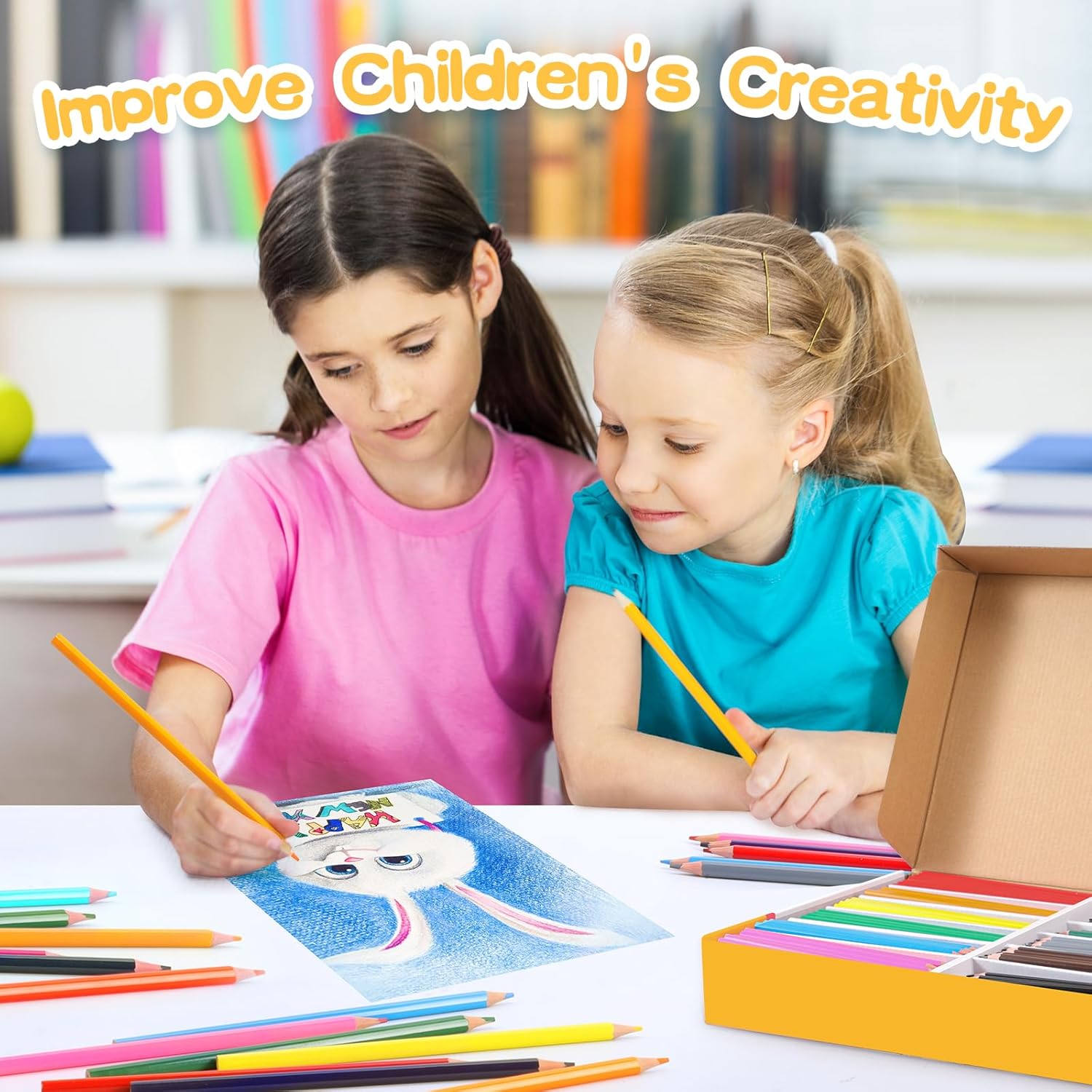 Thumbnail 5 de 240-Pack Colored Pencils Bulk Classroom (12 Colors) with 24 Sharpeners for Kids, Teachers, and Coloring Projects