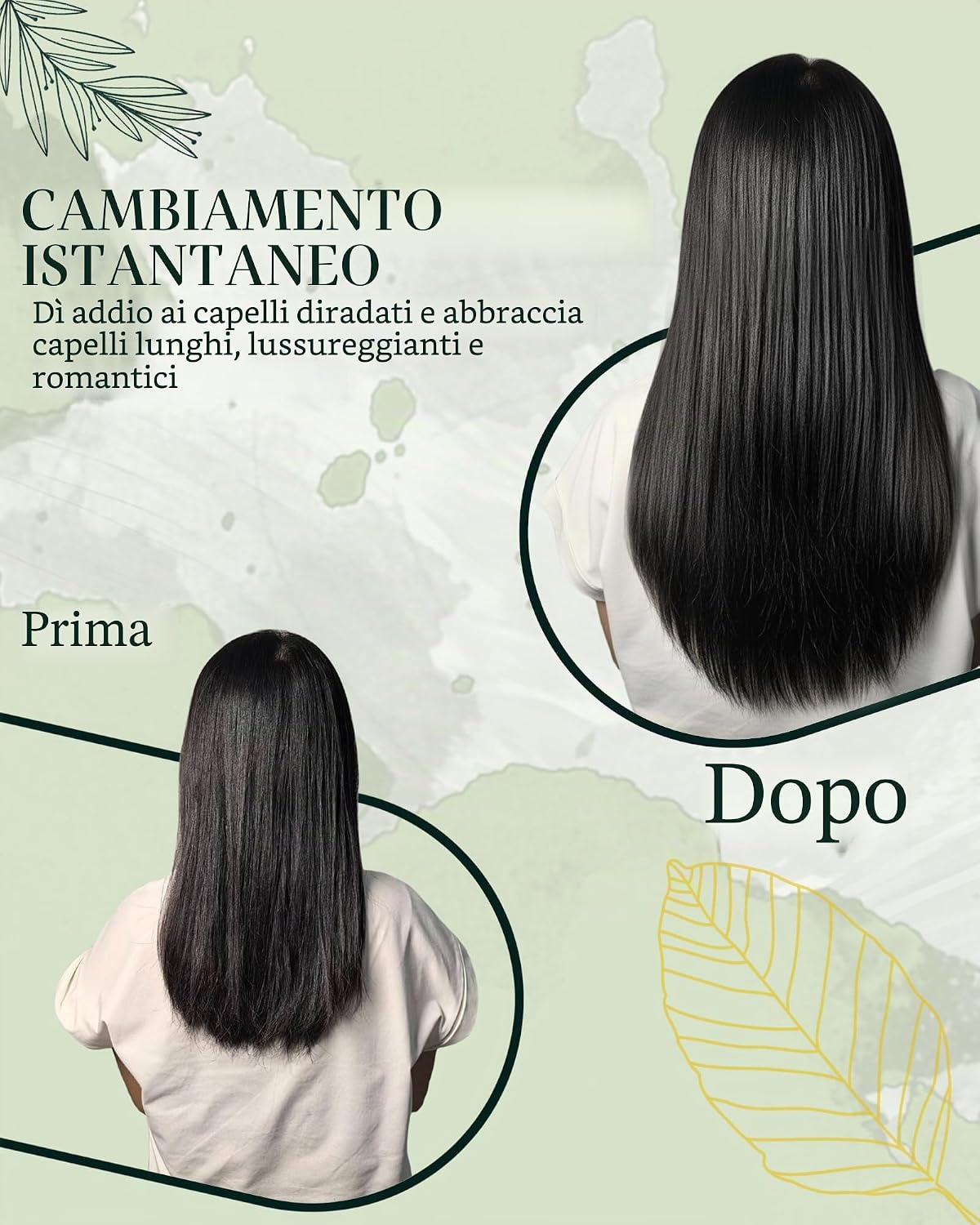 Thumbnail 4 de RUNATURE Extension Clip Capelli Veri 120g 35cm – 7 Pezzi Marrone Chiaro Biondi #10P16