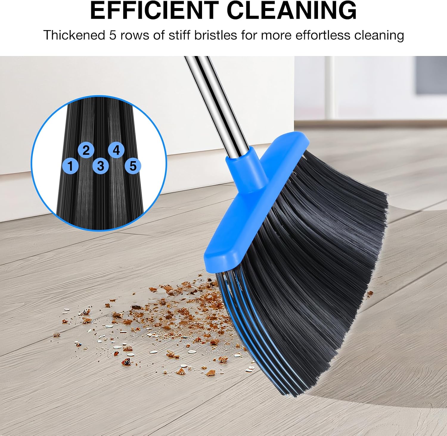 Thumbnail 5 de NACENA Broom and Dustpan Set 52-In Handle