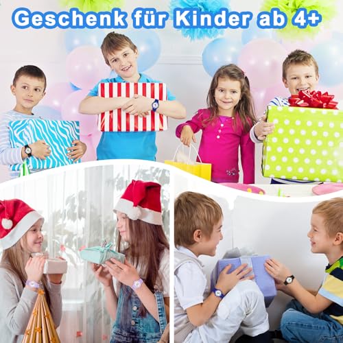 Thumbnail 6 de TENOCK Lernuhr Einhorn Dinosaurier mit Nachtlicht – wasserdicht bis 30 m, für Kinder 4–12 Jahre