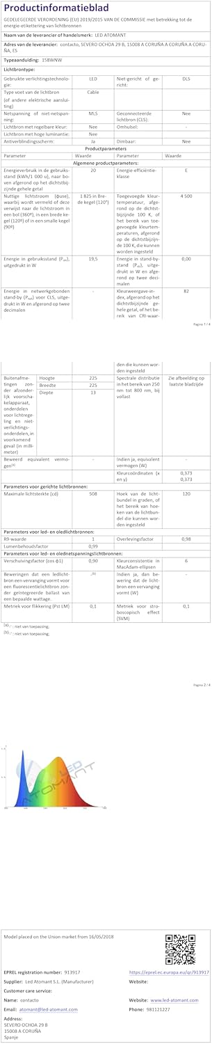 Thumbnail 15 de LED ATOMANT Pack 4x Downlight LED Extraplano Redondo 💡