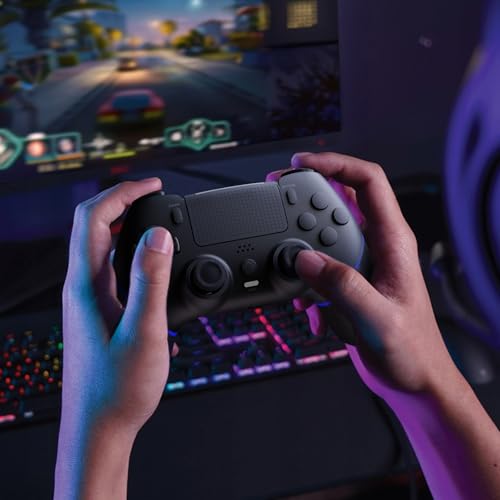Thumbnail 7 de CHEREEKI Mando para PS4: versión 2024 con Mapeo, joystick Hall y vibración Dual