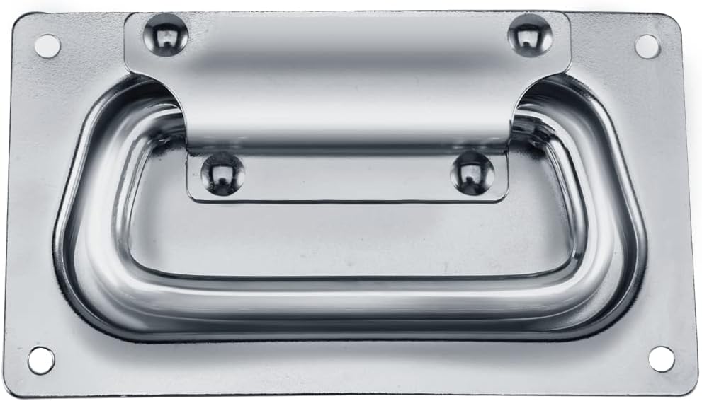 Detalle 2 de ingdaum Klappgriffe / Fallgriffe J220 A2 – 2er-Set für Kisten, Boxen & Gehäuse