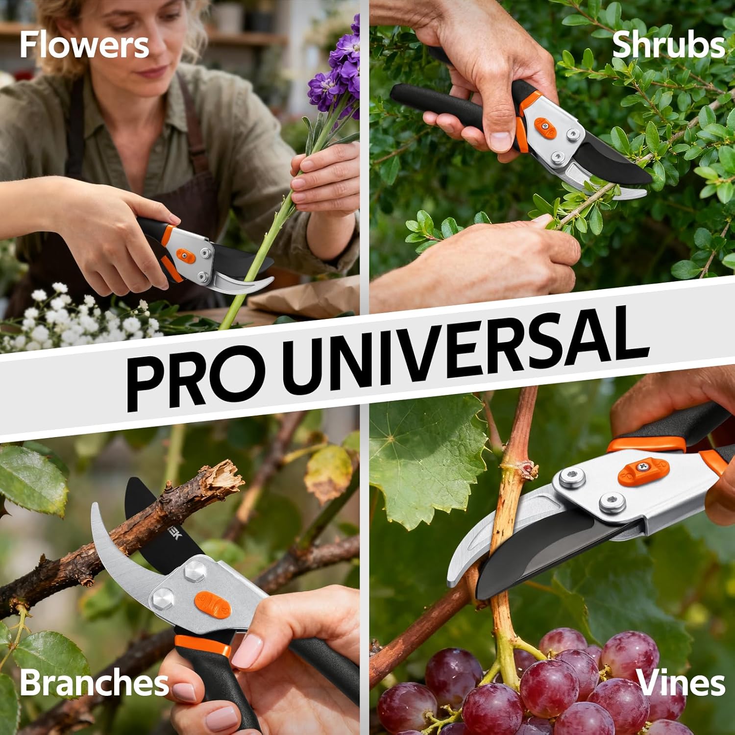 Thumbnail 5 de VOTREK Bypass Secateurs 8.5" SK5 steel blade ✂
