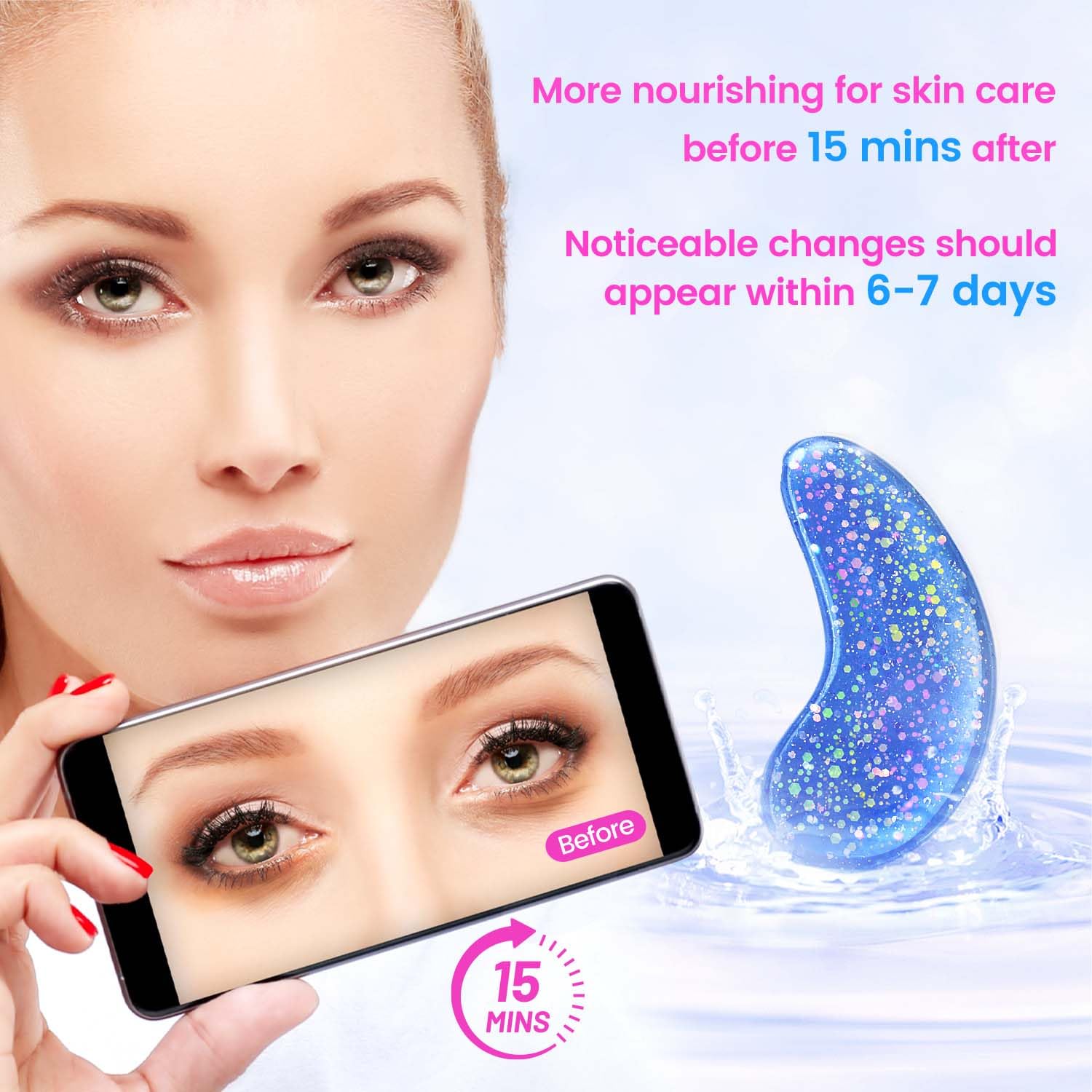 Thumbnail 6 de Onespring Under Eye Patches (24 Pairs): Refreshing Eye Masks for Wrinkles, Puffiness & Dark Circles