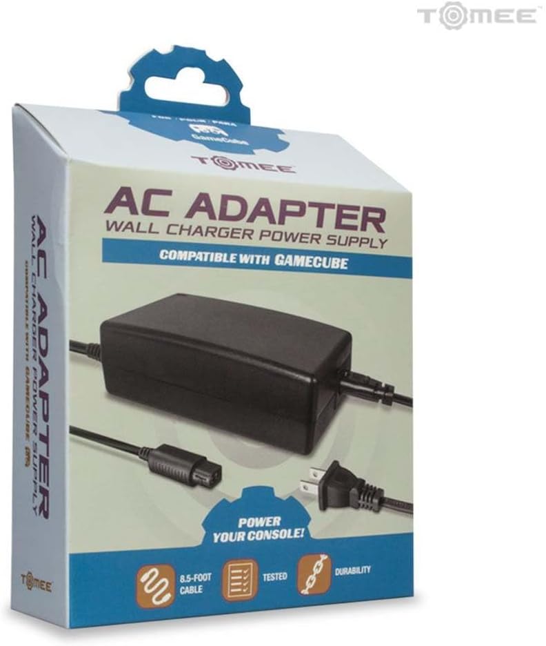 Detalle 2 de Tomee AC Adapter for Gamecube: Durable Wall Charger with 8.5' Cable