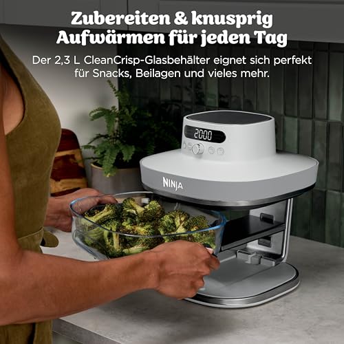 Thumbnail 8 de Ninja CRISPi PRO XL Glas-Heißluftfritteuse (Air-Fryer) Weiß AS090EUWH – 5,7 L, PFAS-frei