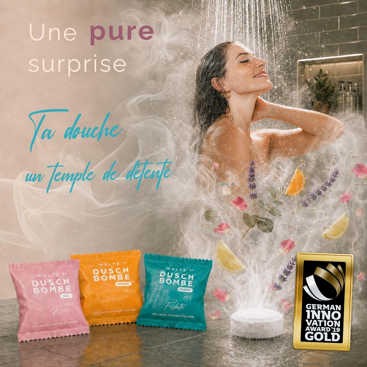 Detalle de WALTZ 7 Original Bombes de Douche 6 pièces