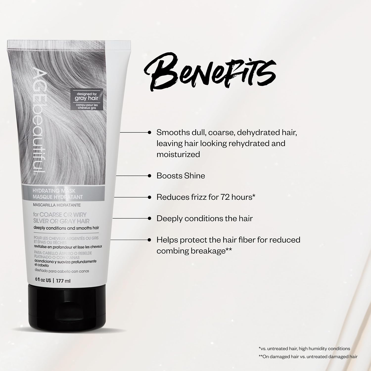 Detalle de AGE beautiful Hydrating Mask for Coarse Gray Hair ๐