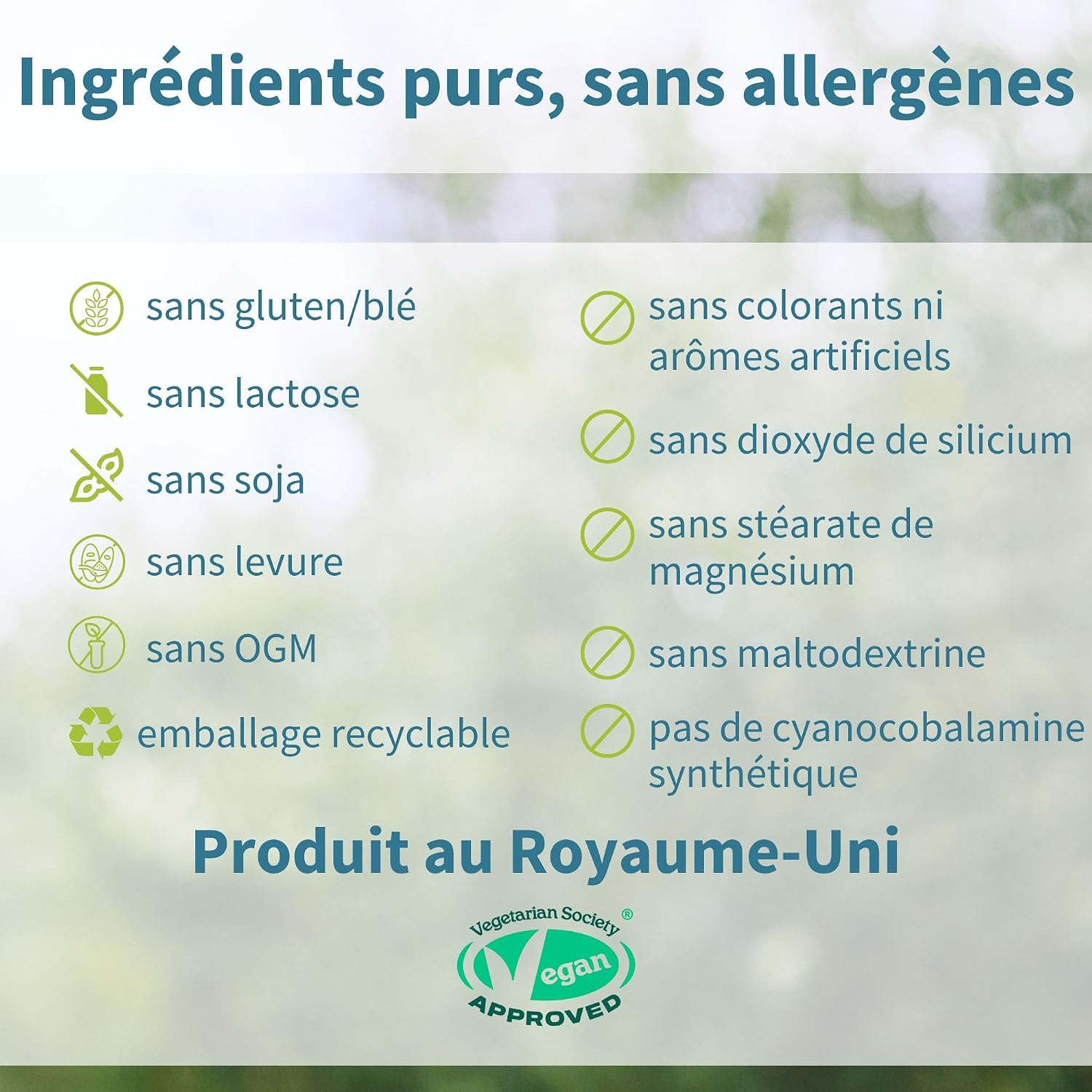 Thumbnail 4 de Igennus Complexe de vitamine B12 sublinguale (méthylcobalamine, adénosylcobalamine, hydroxocobalamine) 1000 mcg – 180 doses