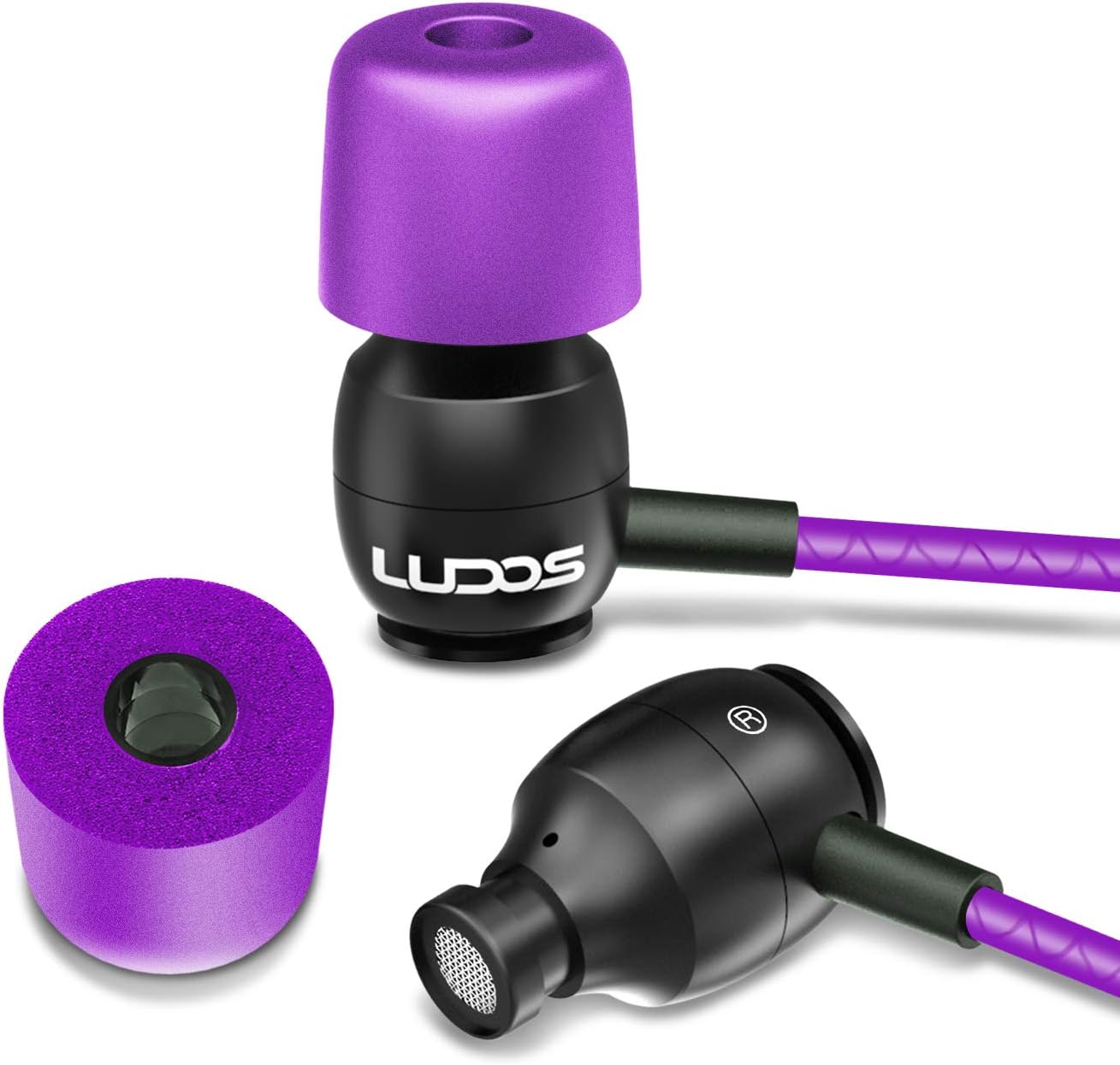 Thumbnail 6 de Ludos CLAMOR wired in-ear headphones with microphone, call control and 5-year warranty