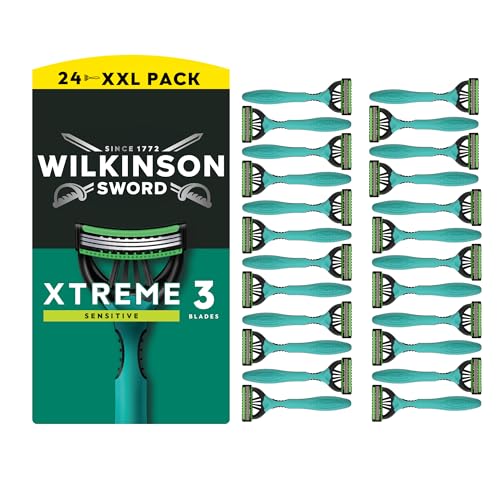 Detalle de Wilkinson Sword Xtreme 3 Sensitive – rasoir jetable, lot de 16 (8 offerts)
