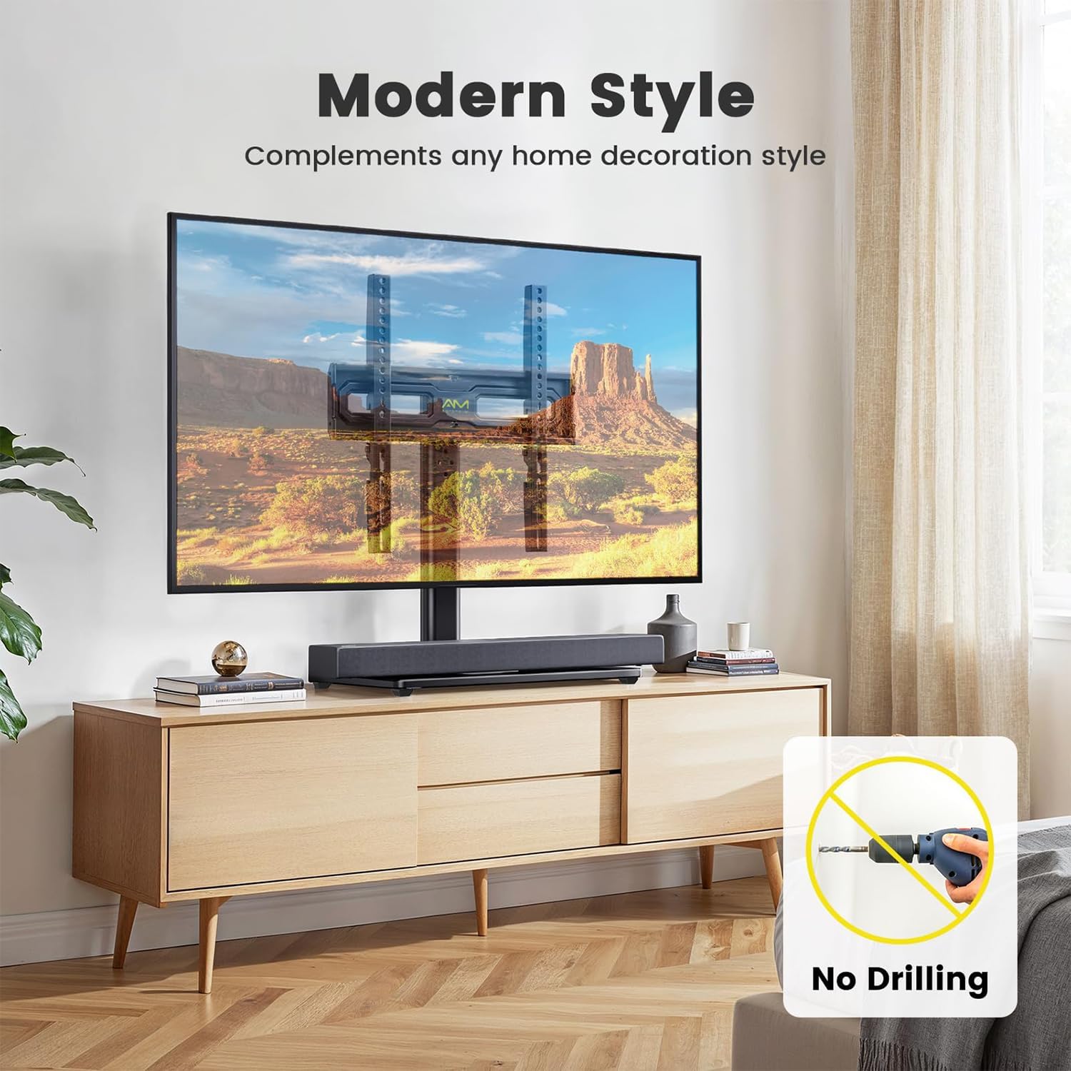Thumbnail 6 de Alphamount Universal TV Stand for 24–60 Inch TVs