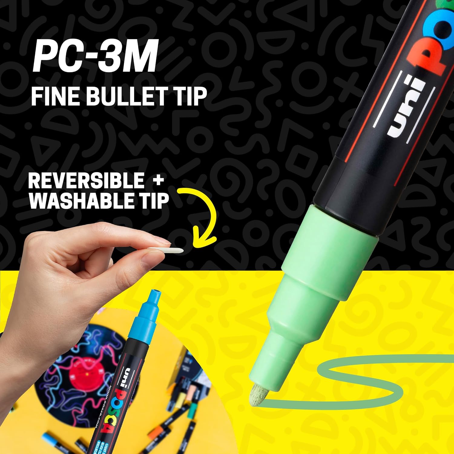 Detalle de POSCA Acrylic Paint Markers, 3M Fine Point