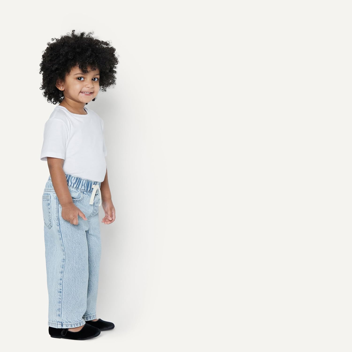 Thumbnail 1 de Amazon Essentials Soft Stretch Wide-Leg Denim Jeans for Toddlers & Little Kids