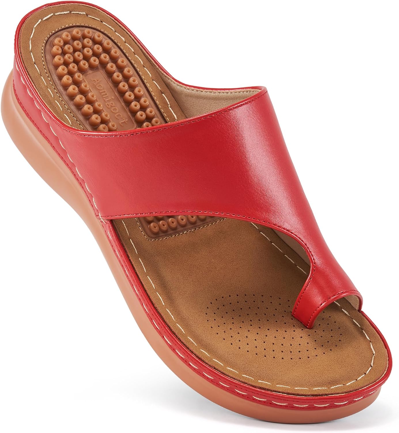 Thumbnail 6 de Aomigoct Women’s Comfort Wedge Sandals with Soft Cushion & 1.96" Heel