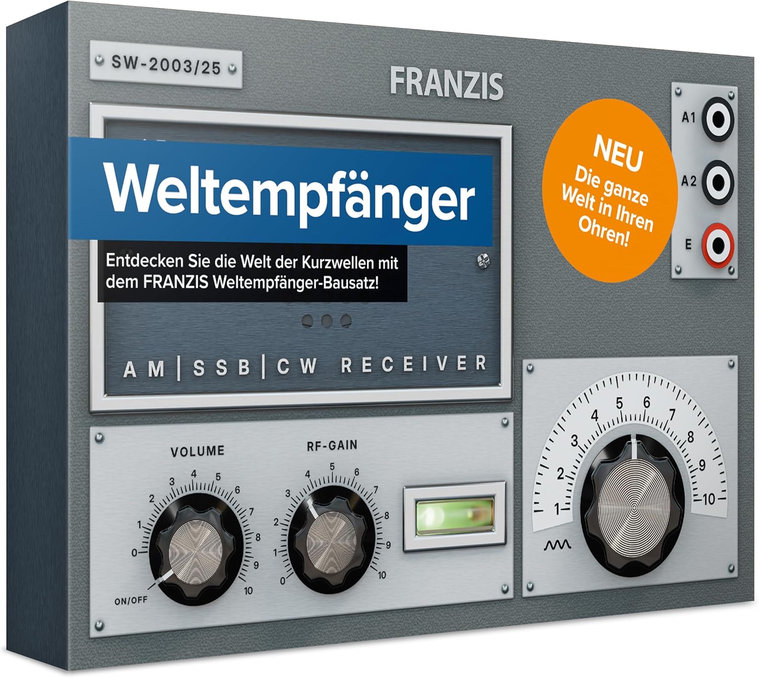 FRANZIS 67062 Weltempfänger – DIY-Radio für UKW, Kurz- und Mittelwelle