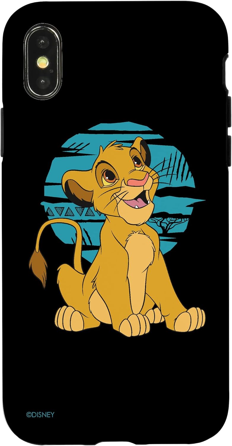 Thumbnail 4 de Coque Disney Le Roi Lion Young Simba Happy Bleu Rétro pour iPhone 14 Plus