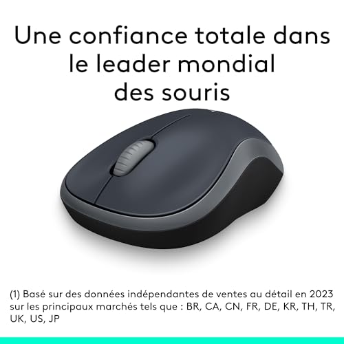 Thumbnail 1 de Logitech M185 Souris sans Fil — ambidextre, 2,4 GHz, autonomie 12 mois