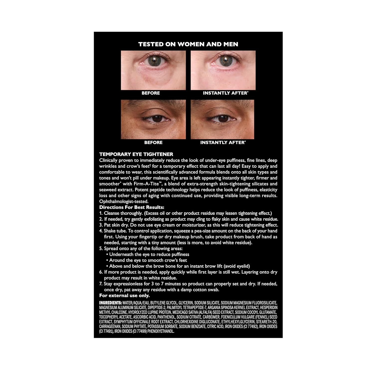 Detalle de Peter Thomas Roth Instant FIRMx Eye Temporary Eye Tightener Easy-Wear Formula